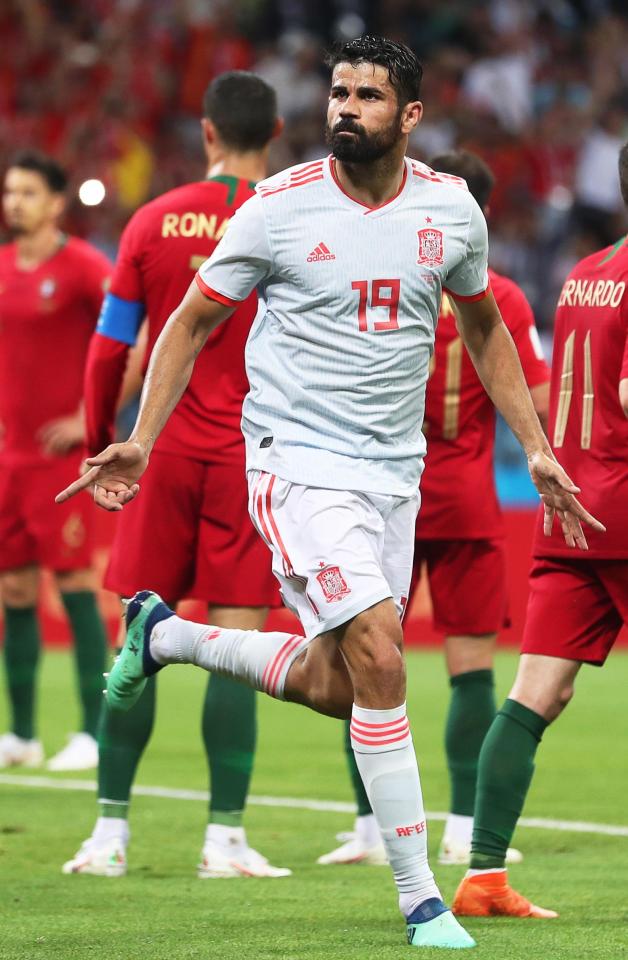  Diego Costa scored twice himself during the 3-3 thriller in Sochi