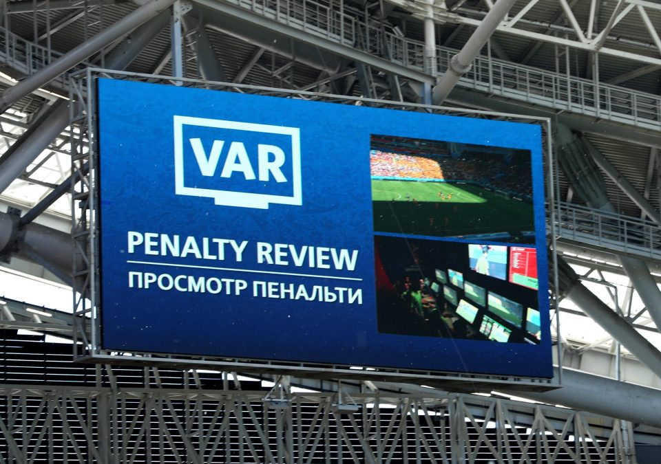 VAR was called to award a France penalty in the second-half