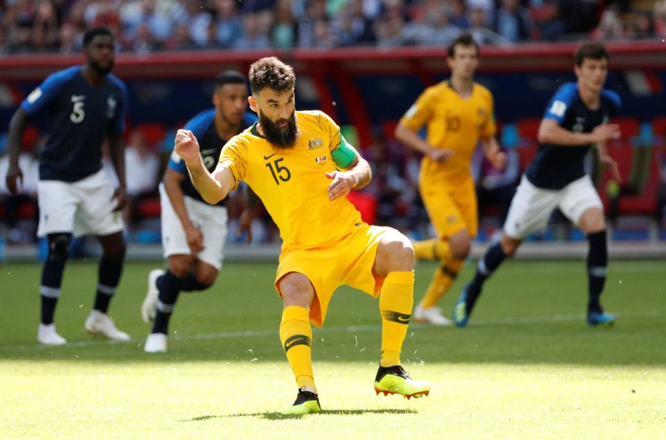 Mile Jedinak converted a penalty of his own to level proceedings