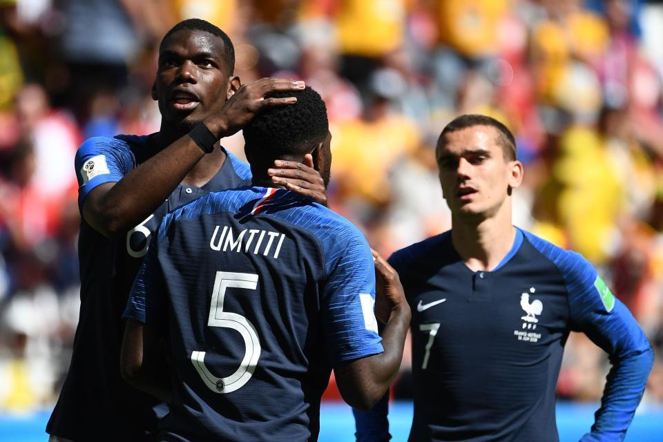  His team-mates offered him comfort, but Twitter was not quite as nice to Umtiti