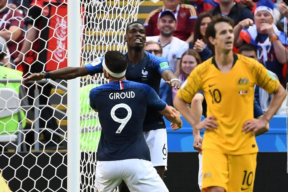 France scored late through a heavily-deflected Paul Pogba strike