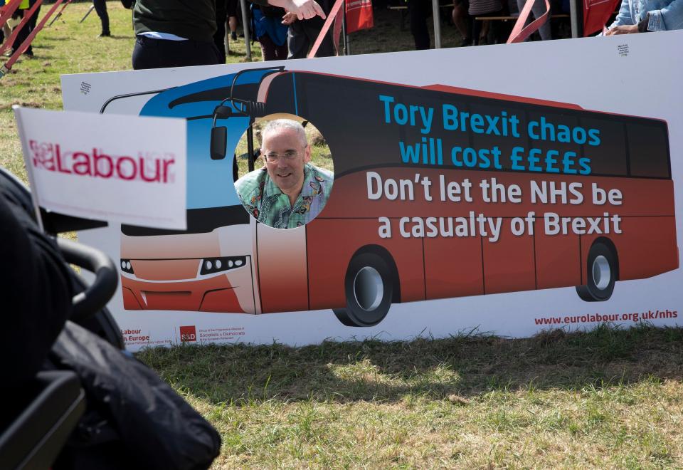  Corbynistas waited patiently to see their hero grace the main stage