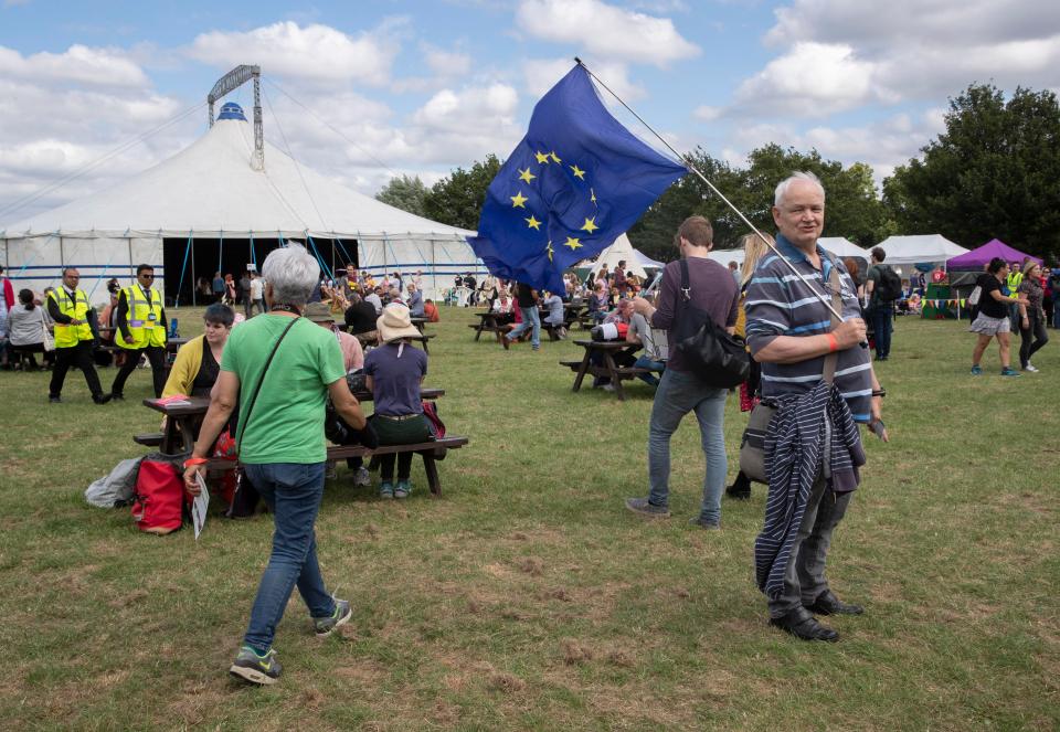  Tottenham MP David Lammy provided the warm-up act, demanding a soft Brexit