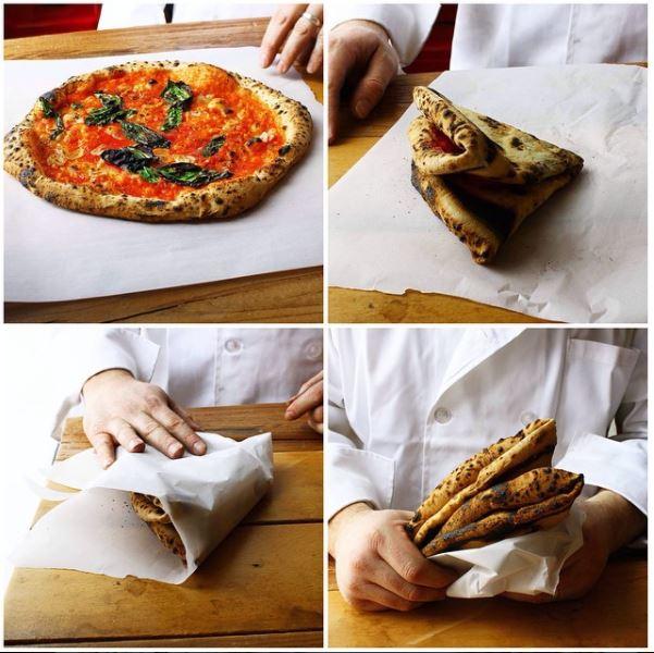 Restaurant owner Stefano Cirene claims the pizza should be folded into a wallet shape