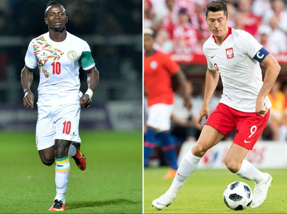  Liverpool frontman Sadio Mane hopes to prove he is in the world elite as he measures up against Poland targetman Robert Lewandowski