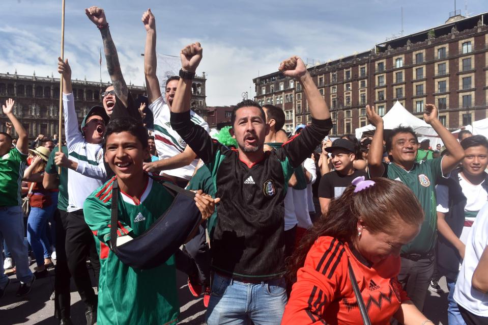  Mexican fans celebrated causing an 'artificial' earthquake