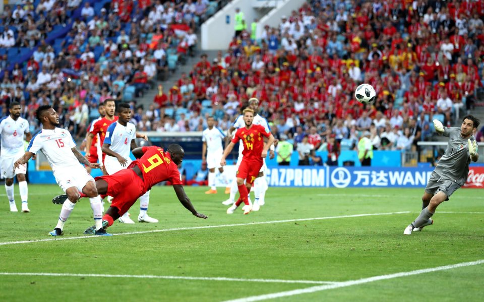  Romelu Lukaku doubled the Red Devils' lead against Panama with a fine header in the 69th minute