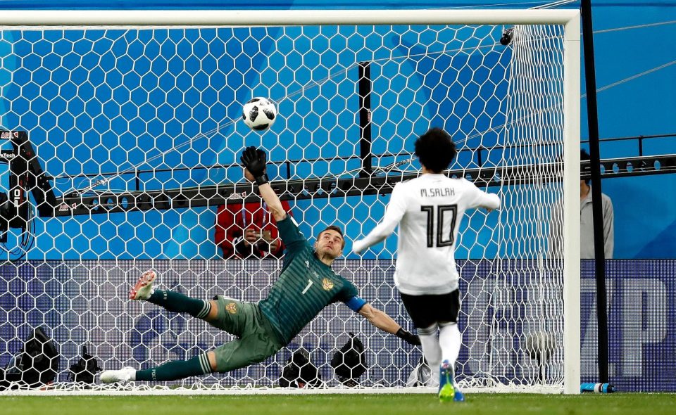  Mo Salah thundered his spot-kick into the back of the net to make a game of it