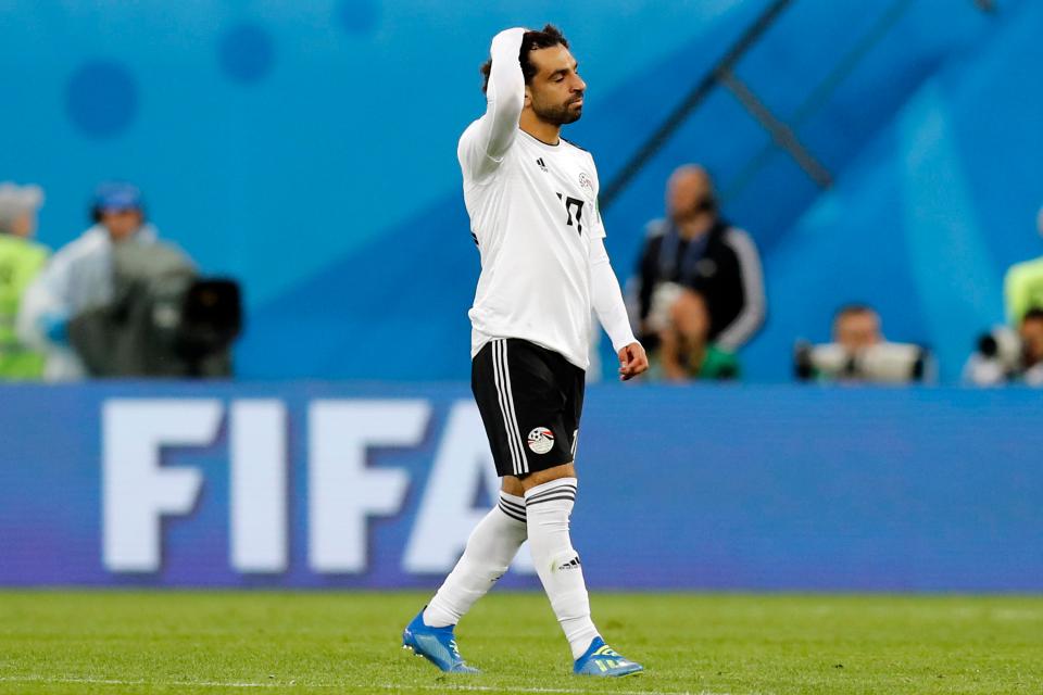  There was anguish on the face of Mo Salah with the World Cup close to losing one of its best players already