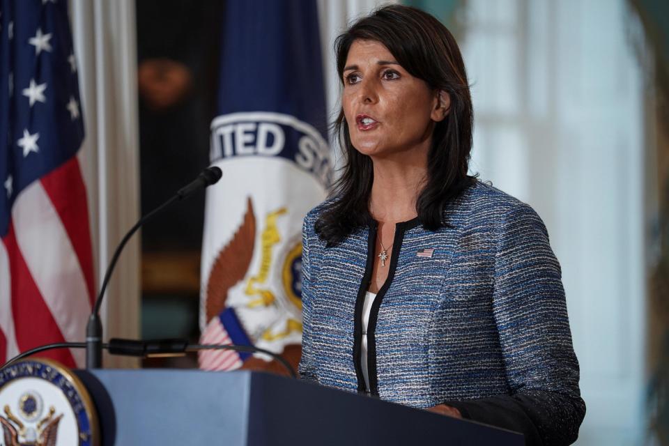  Nikki Haley slammed the council, formed in 2006, as 'hypocritical and self-serving'