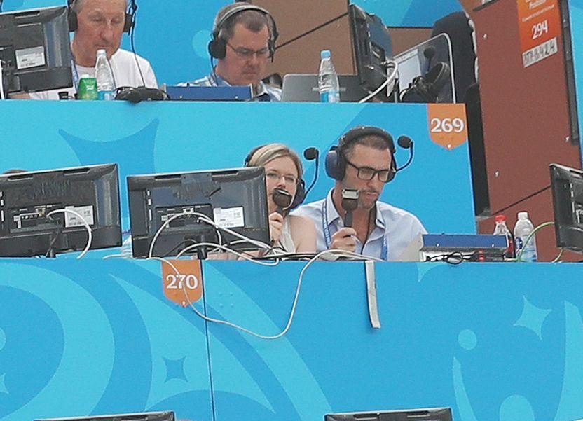  Vicki Sparks led the commentary team for Portgual vs Morocco alongside Martin Keown