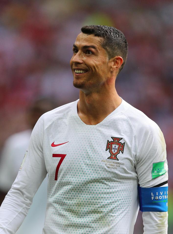  Ronaldo's goatee is on show during win against Morocco