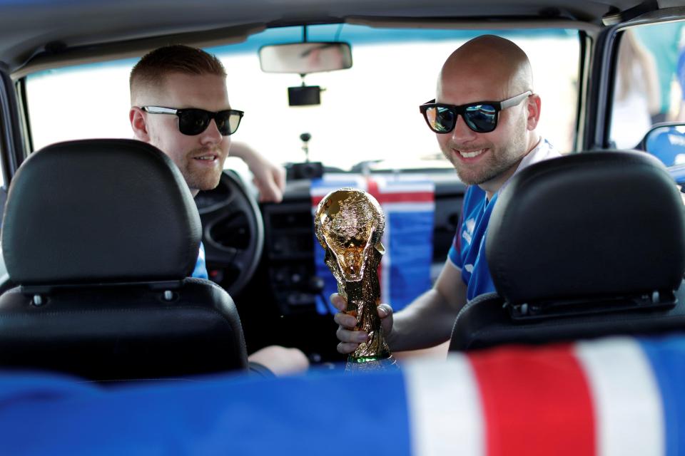  It took the Iceland superfans 14 days to travel 3,107 miles