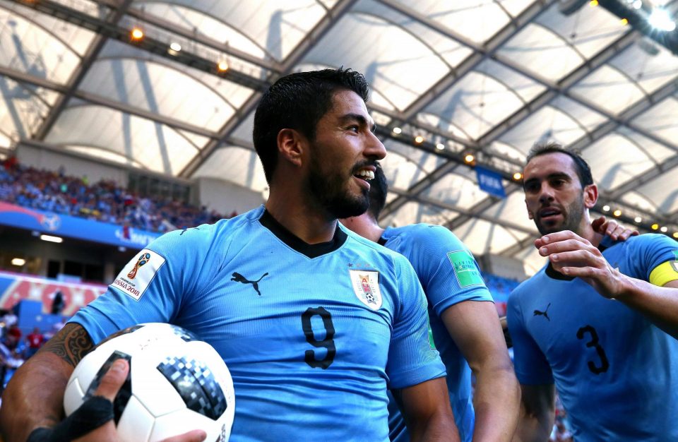  Luis Suarez scored his 52nd international goal as Uruguay reached the last-16