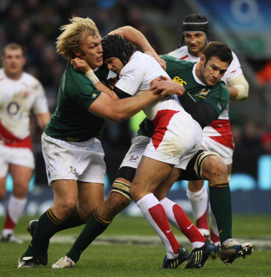 Cipriani in action in 2008 against South Africa - the last time he started for England