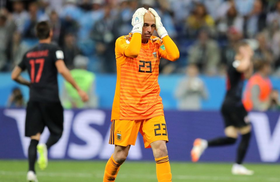  Willy Caballero has been slaughtered for his mistake against Croatia