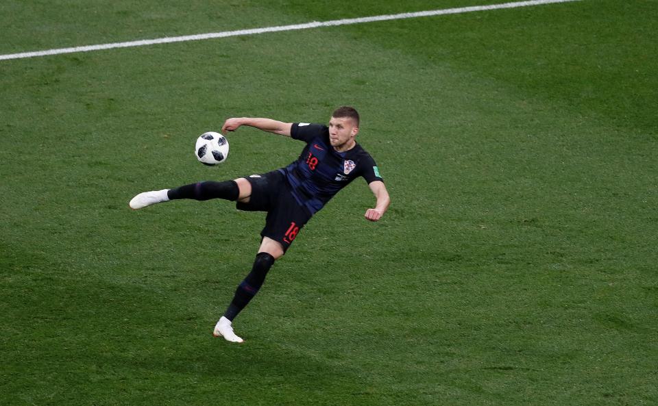  Croatia's Ante Rebic fires in with superb technique