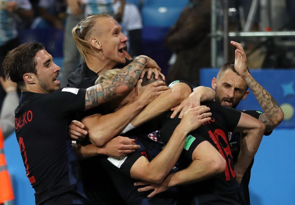  Croatia celebrate going ahead through Ante Rebic