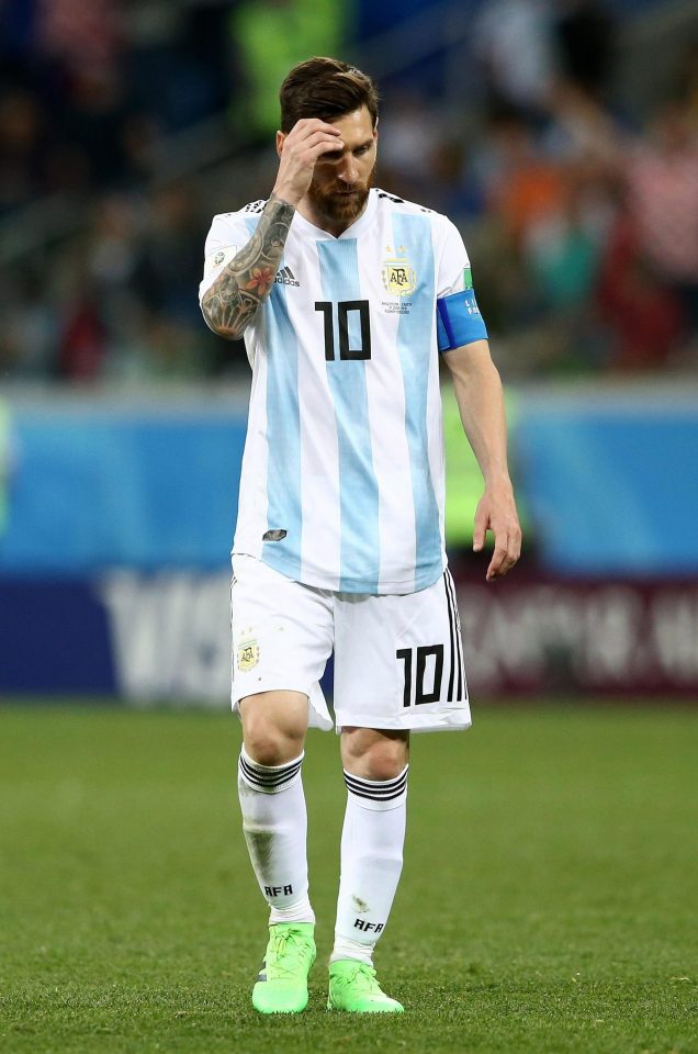  Lionel Messi's Argentina side look on the brink of an early World Cup exit