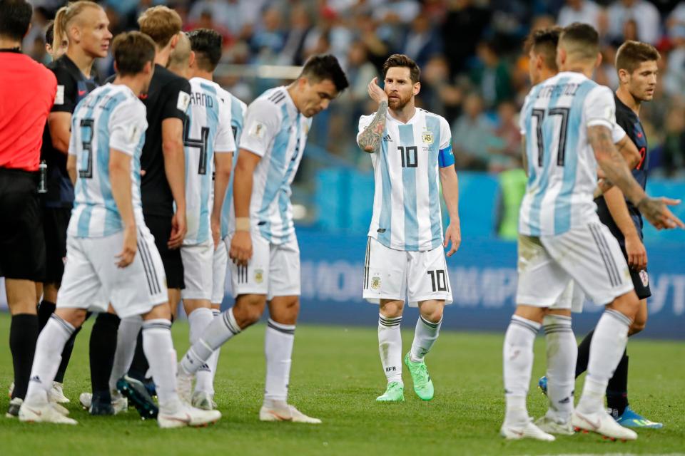  Messi and Argentina face a battle to qualify for the last 16 of the World Cup