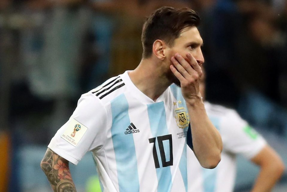  Lionel Messi is yet to score at Russia 2018