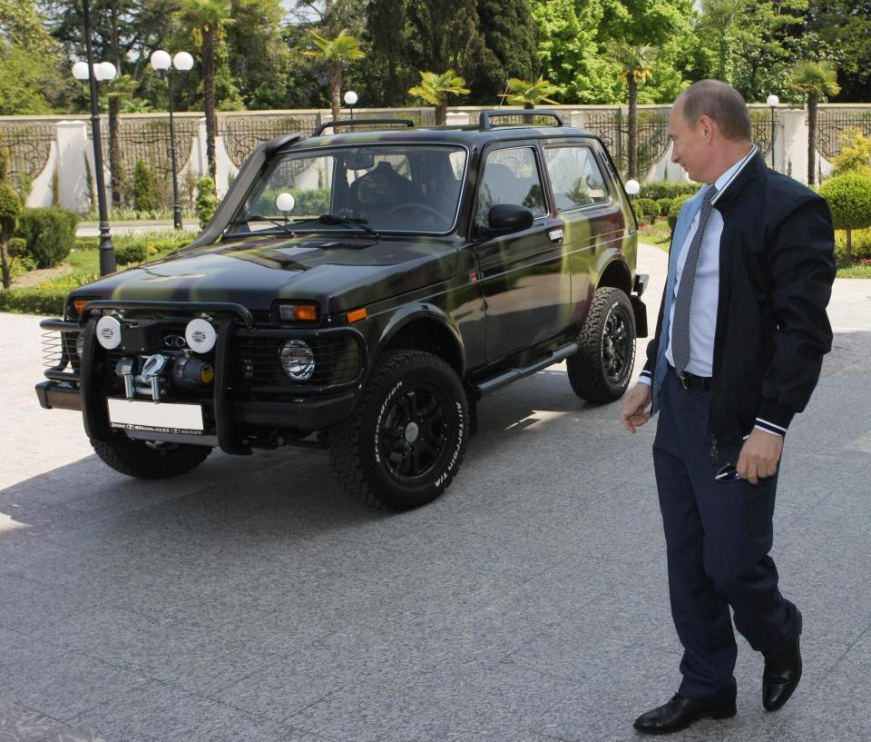  The jewel of Vladimir Putin's car collection is his off-road camo Lada Niva