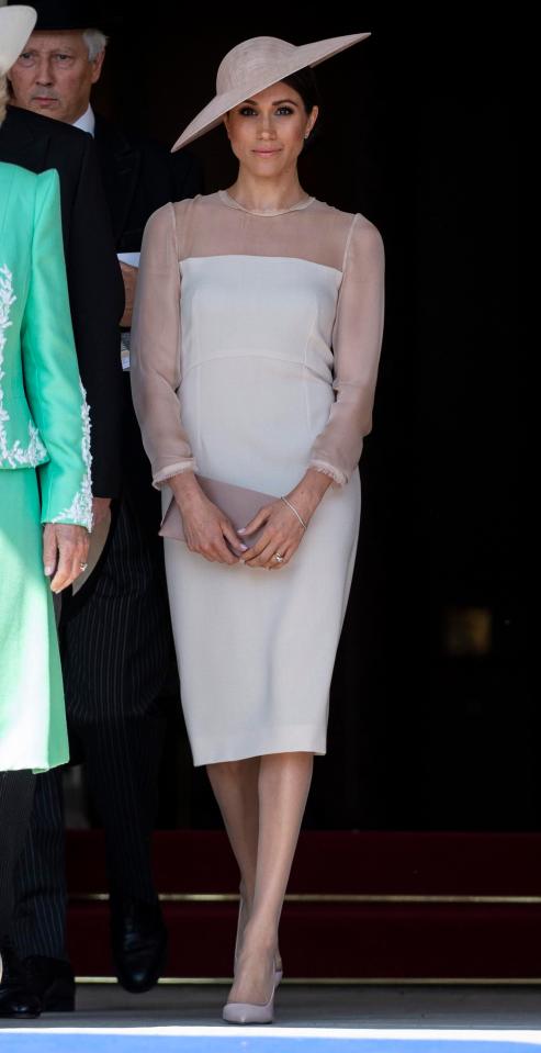  Meghan made her first post-wedding appearance at the Prince of Wales' 70th birthday wearing a Goat dress - a label founded by designer Jane Lewis