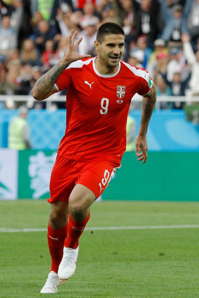  Aleksandar Mitrovic is expected to lead the line once again for Serbia in their showdown with Brazil