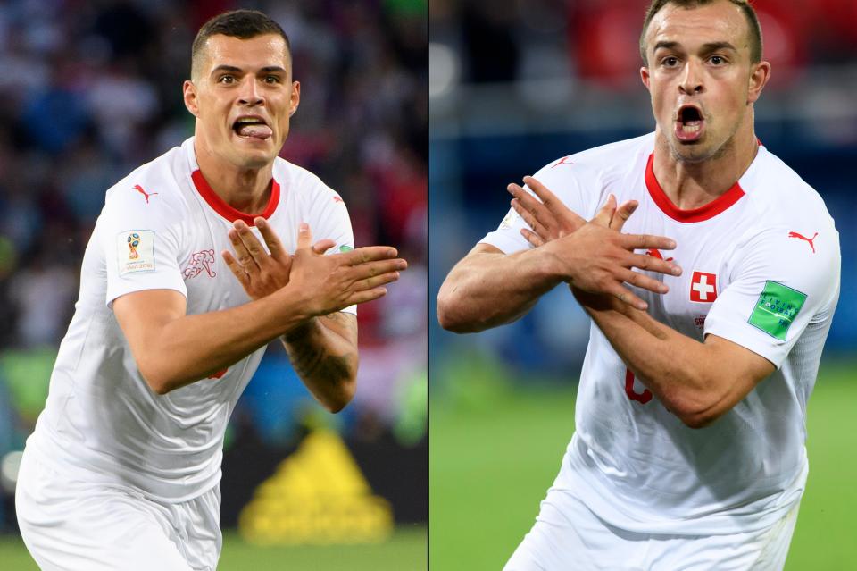  The 'Albanian Eagle' celebrations are being investigated by Fifa