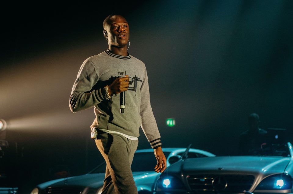 J Hus was arrested for suspected possession of a lock-knife.