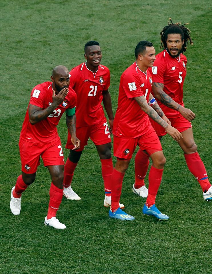  Panama's Felipe Baloy, left, scored his country's first World Cup goal in their 6-1 defeat to England