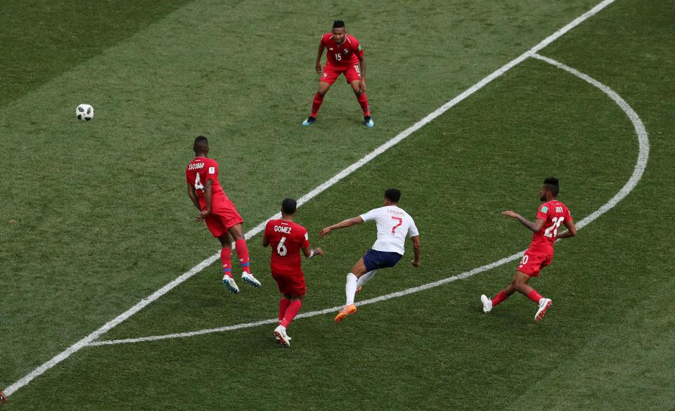  Lingard had earlier grabbed England's third with a stunning strike from outside the box