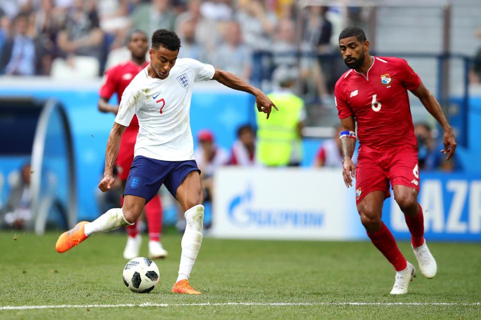  Jesse Lingard curled in a sumptuous effort from 30 yards as England made light work of Panama