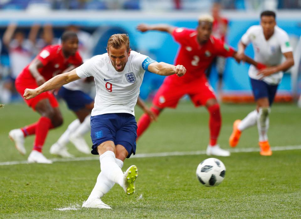  Harry Kane is now the tournament's top scorer with five goals from two games