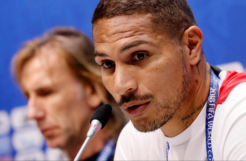  Peru star Paolo Guerrero and head coach Ricardo Gareca show in their faces how badly the nation has fared in the World Cup so far