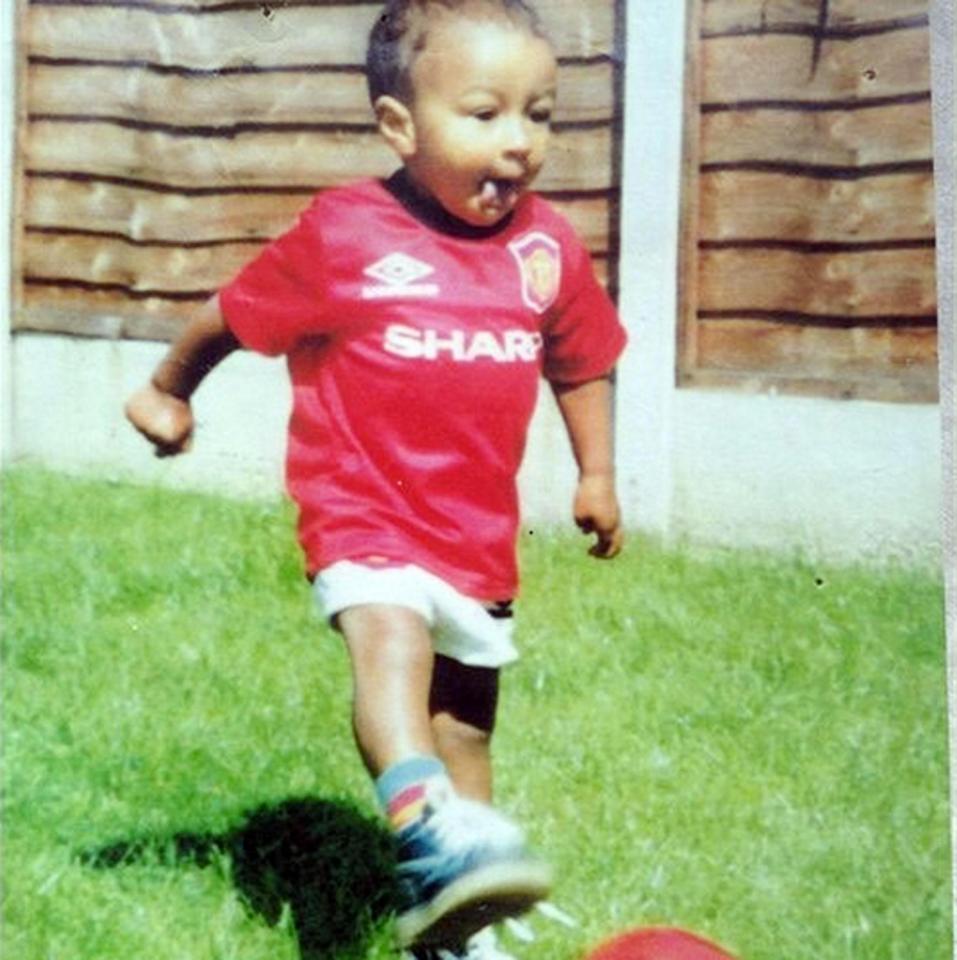  Jesse Lingard dreamed big as a toddler and loved running around in his Manchester United shirt