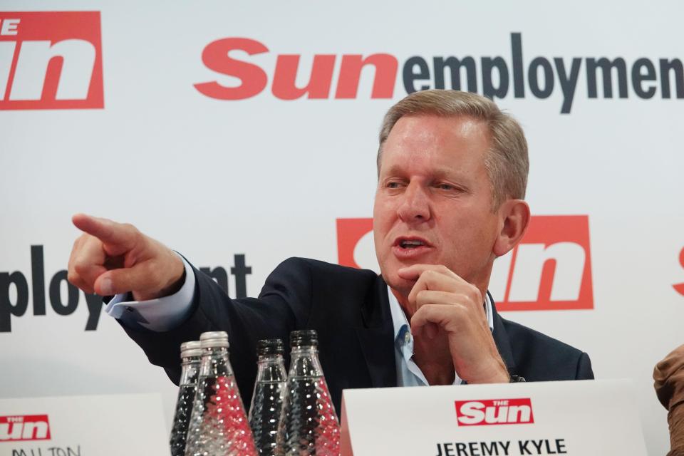  Telly host Jeremy Kyle opened the bumper jobs bonanza at the first Sunemployment Roadshow