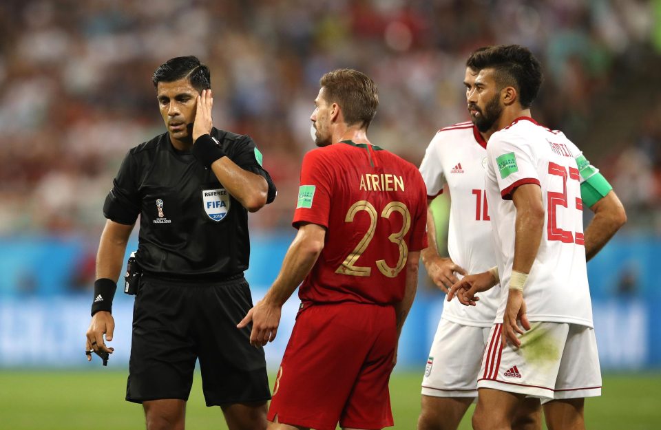  Enrique Caceres was criticised for awarding Iran a late penalty