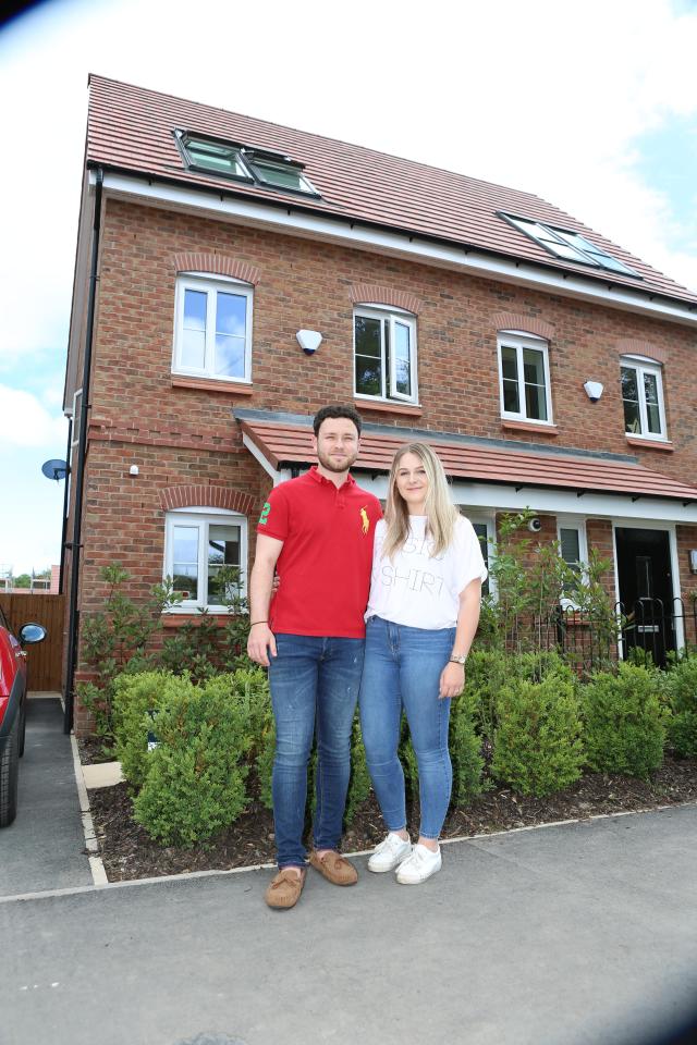  Aimee Campbell and her boyfriend Ryan Price picked up the keys to their home in March this year