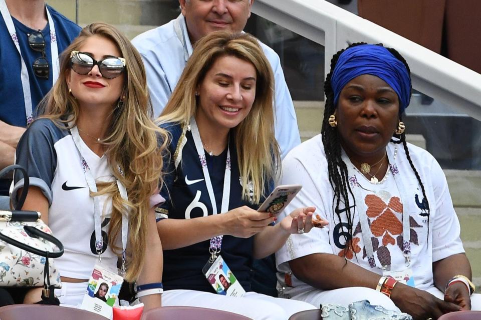 Maria (l) has kept a low profile during her relationship with Pogba