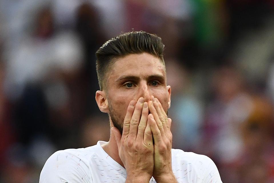 Olivier Giroud missed out on an opportunity to impress for France against Denmark