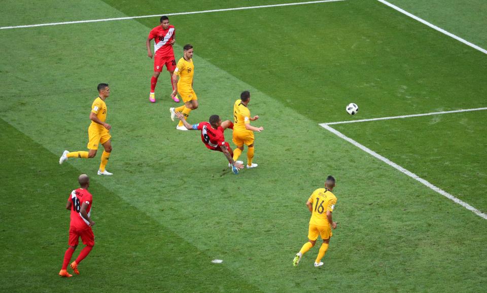 There was a special moment for Peru poster boy Paolo Guerrero who was looking like he would miss the tournament with a drugs ban - he put that behind him to make it 2-0