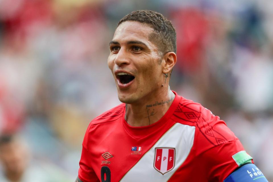  Peru captain Paolo Guerrero scored when he was meant to be banned for a drugs offence