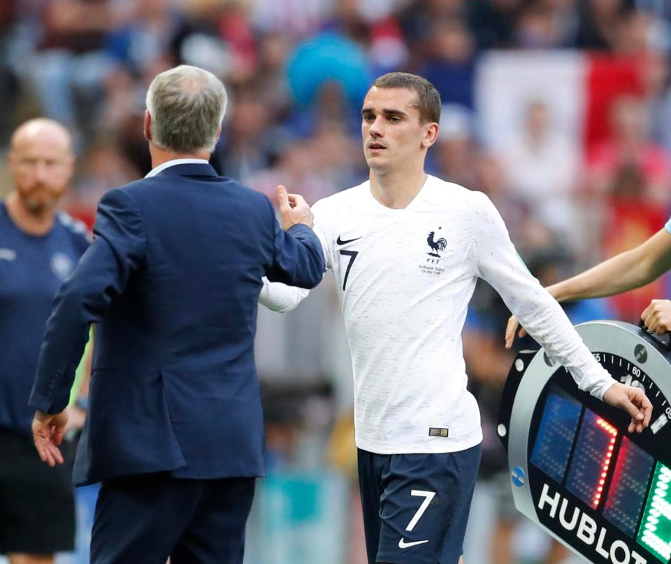 Antoine Griezmann failed to hit the target as France and Denmark played out a dull goalless draw