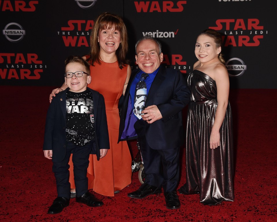 Warwick Davis and his wife Samantha have two healthy children, Annabelle and Harrison