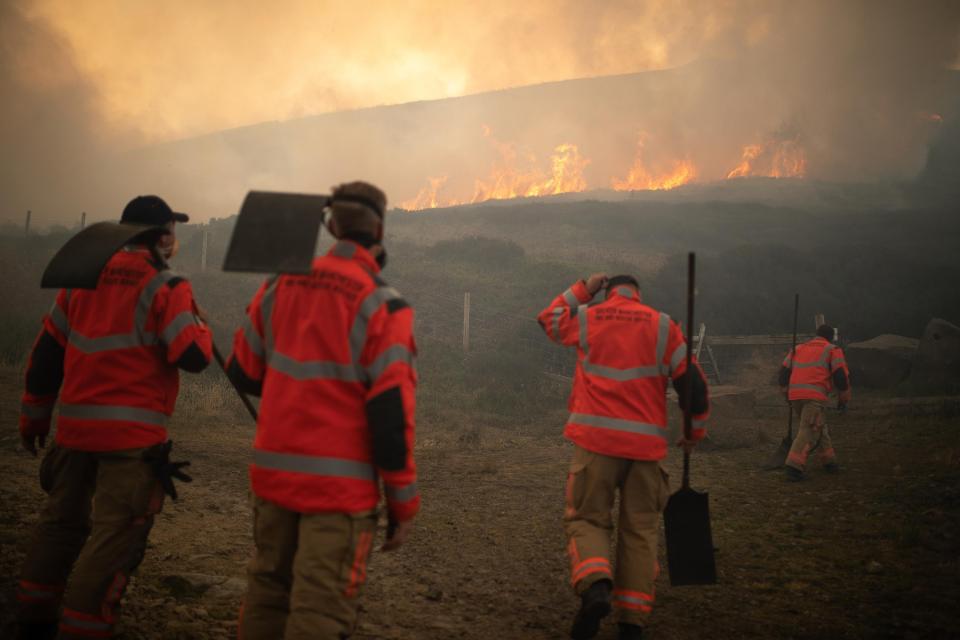 Terrifying footage and images showed the wildfire, branded the worst in living memory, inching ever closer to people's homes 