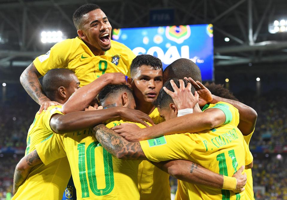  Thiago Silva netted in Brazil's 2-0 win over Serbia