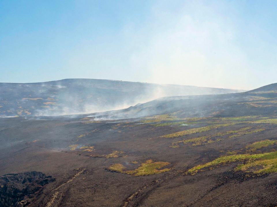 Saddleworth Moor near Manchester, seen this afternoon