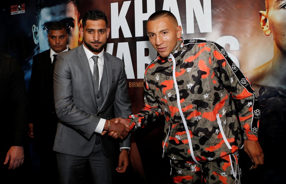 Amir Khan will face Colombian Samuel Vargas on September 8