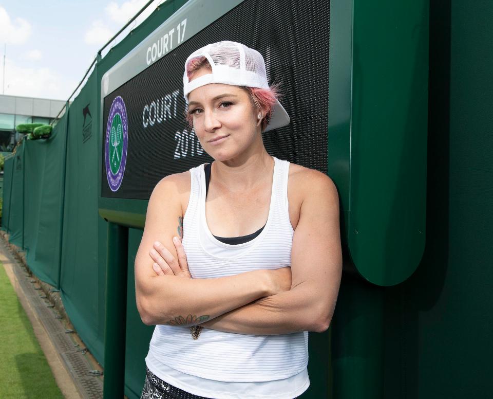  Bethanie Mattek-Sands invited SunSport along as she returned to the scene of her horror injury